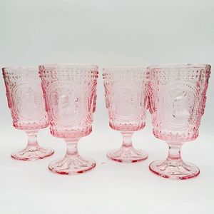 Easter Bunny hobnail glasses-set of 4
